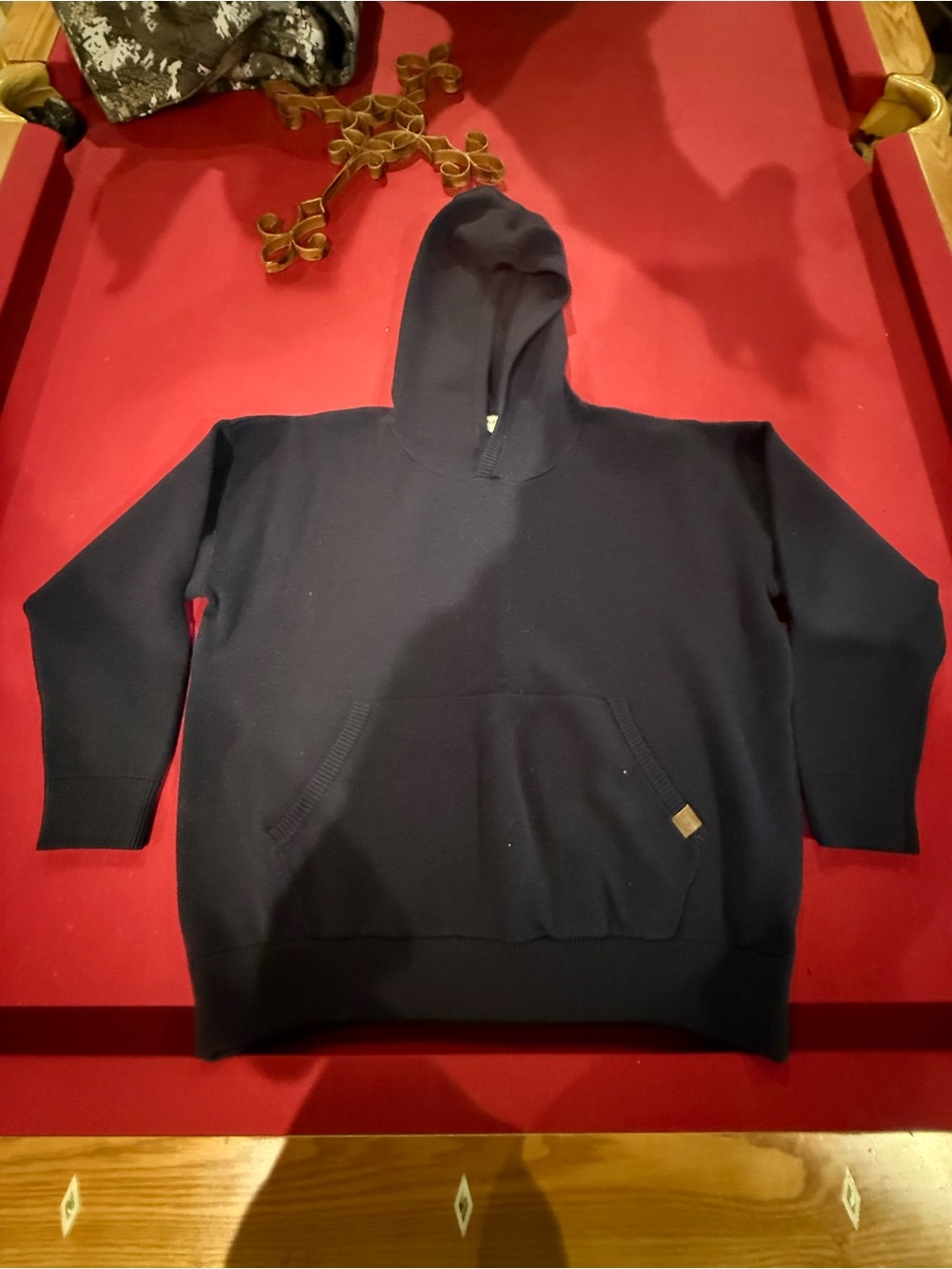 Men's Navy Hooded Pullover Sweatshirt